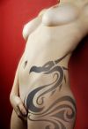 sexy tribal dragon tattoo